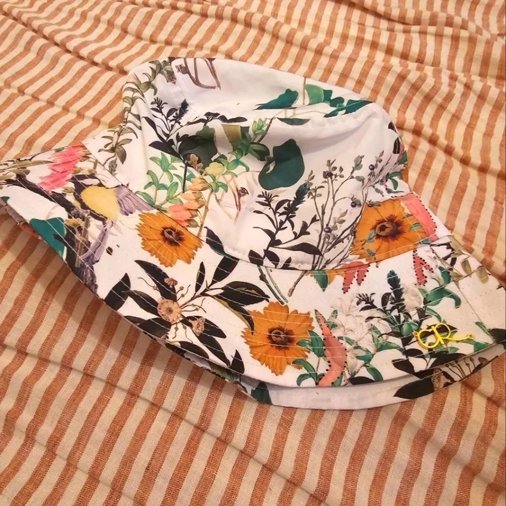Cynthia Rowley Floral Nylon Bucket Hat